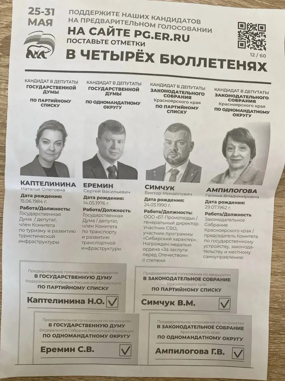 Администрация Назаровского округа рассылает коммерческим предприятиям указания участвовать в праймериз «ЕР» и отчитываться. В списках фигурирует глава компании «БТ‑Промотходы», которого связывают с ЧВК «Вагнер». Похожая практика зафиксирована в ряде других регионов.